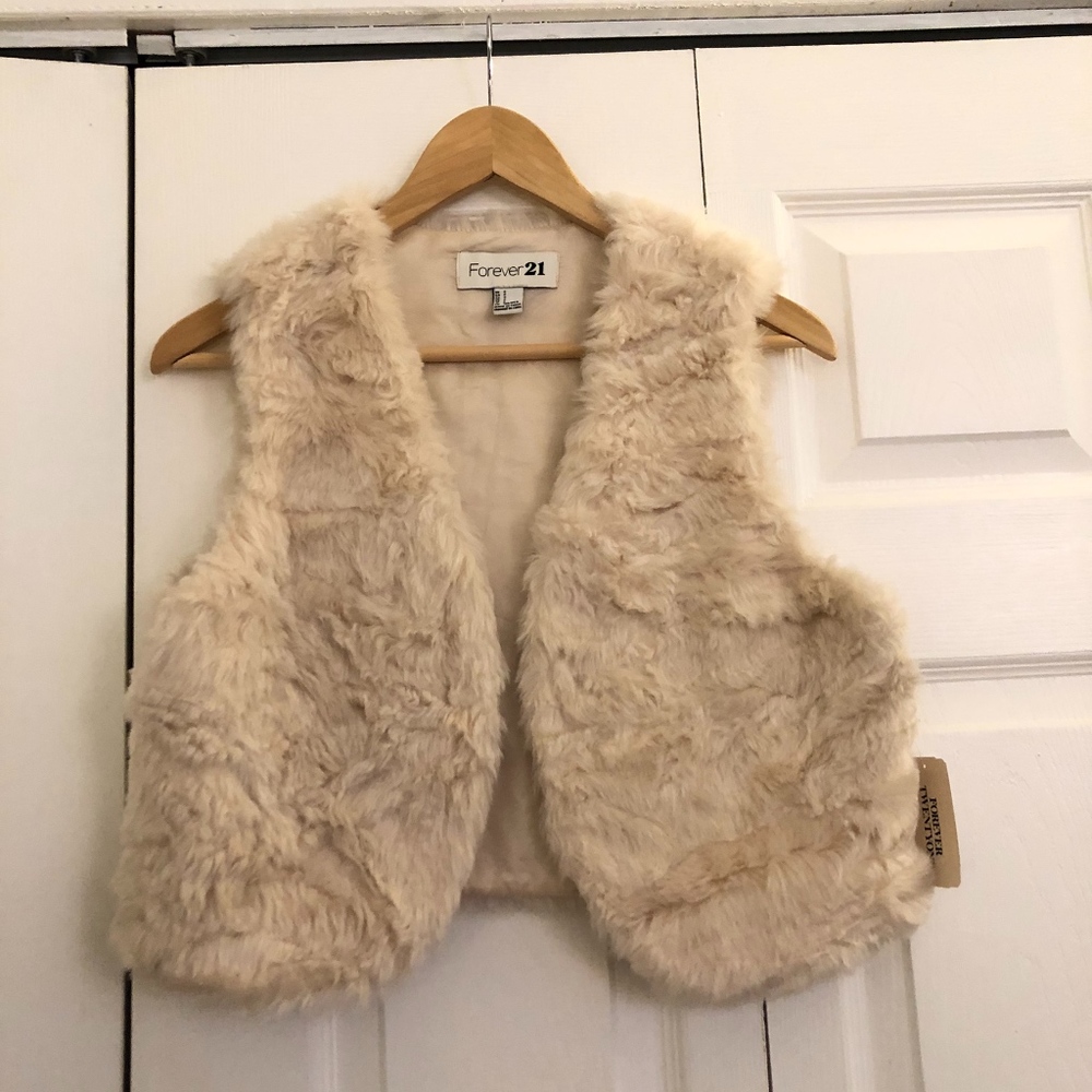 Faux fur vest